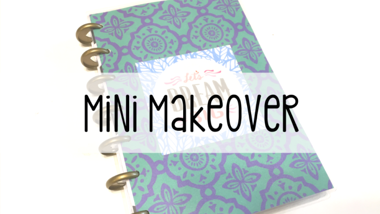 Mini Happy Planner Cover Template | Sparkle Pop Paper